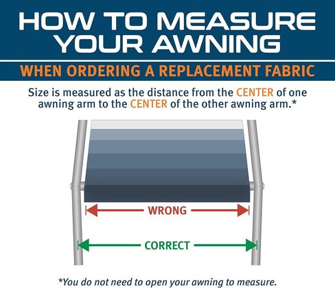 ShadePro - RV Awning Fabric Replacement - Premium Grade Weatherproof Vinyl - Universal Outdoor Canopy for Camper, Trailer, and Motorhome Awnings - Dune Fade - 19' (Fabric 18' 2") in Saudi Arabia