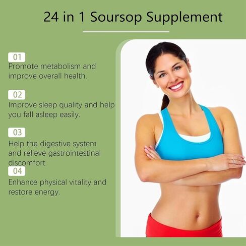 24 في 1 كبسولات الحمراء - كبسولات Graviola soursop مع Shilajit ، Sea Moss ، Lions Mane ، الكركم ، أشواغاندا ، نباتي ، الزنجبيل آند مانوكا ، وأكثر من ذلك ، غير GMO ، 90 كافرز in Kuwait