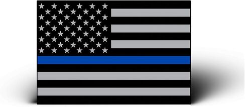 BLUE LINE 6 Pack MINI American Flag Subdued Stickers Decals Lives Matter - Support Police TAG USA in Saudi Arabia