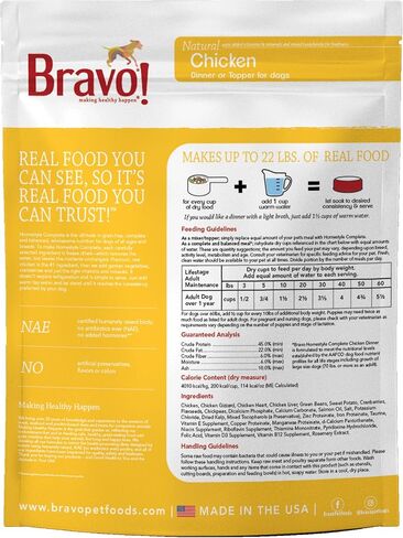 Bravo! Homestyle Complete Turkey Dinner Grain-Free Freeze-Dried Dog Food, 4-lb Bag in Saudi Arabia
