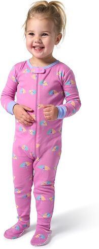 Onesies Brand Baby Girls' 2-Pack Footed Pajamas, Sunny Day, 0-3 Months in Kuwait