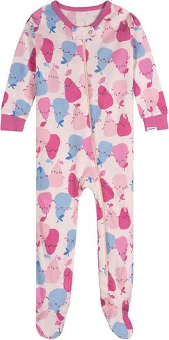 Onesies Brand Baby Girls' 2-Pack Footed Pajamas, Sunny Day, 0-3 Months in Kuwait