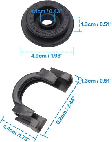 NLQR 2 Set Upper Radiator Mount Bracket and Bushing Fit for Nissan Altima 2007-2013 Maxima 2004-2017 Murano 2003-2014 Quest 2004-2016 Rogue 2008-2015 2.5L 3.5L 21506-6M100 21542-CA000 in Saudi Arabia