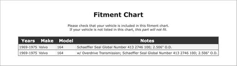 Rear Manual Transmission Seal Compatible With Volvo 164 1975 1974 1973 1972 1971 1970 1969 P-2574051 in Saudi Arabia