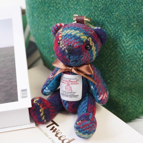Harris Tweed Bearkain ، سحر حقيبة أنيقة هدية فريدة من نوعها للنساء ، قلادة محفظة لطيفة للمفاتيح والسفر in Kuwait
