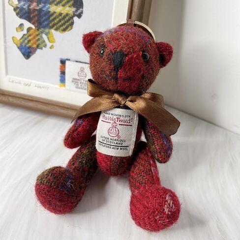 Harris Tweed Bearkain ، سحر حقيبة أنيقة هدية فريدة من نوعها للنساء ، قلادة محفظة لطيفة للمفاتيح والسفر in Kuwait