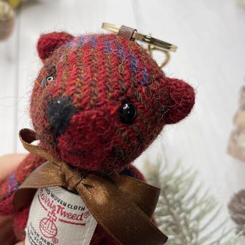 Harris Tweed Bearkain ، سحر حقيبة أنيقة هدية فريدة من نوعها للنساء ، قلادة محفظة لطيفة للمفاتيح والسفر in Kuwait