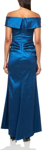 Xscape Women's Short Scuba Off-The-Shoulder Ruffle Midi Dress with Center Back Zipper in Saudi Arabia