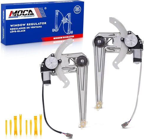 MOCA 2 Pcs Front Left Right Power Window Regulator w/Motor Fit 1993-2011 for Ford Ranger in Saudi Arabia