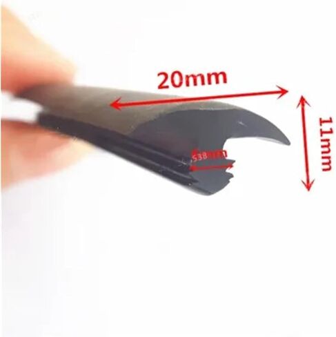 Rubber T Strip Glass Glass Wood Load Edge Sheiled Sheield Car Seals Cable Cover Cover Cover Photovoltaic Sealing Strips Black (17 × 15mm ، 3M_T) in Saudi Arabia