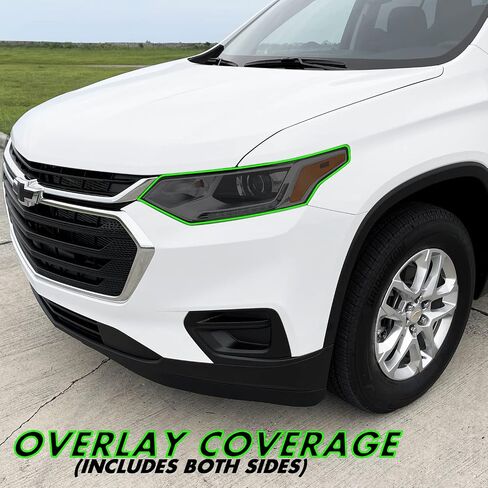 SlickMod PreCut Vinyl Smoke Tint for 20182021 Chevy Traverse Headlight 1. Headlight, 35percent Light Smoke in Saudi Arabia