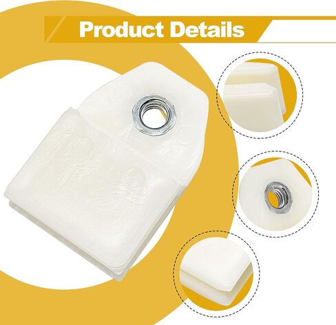 2pcs Window Door Glass Channel Clips, Plastic Glass Regulator Holder Sash Retainer Clip Fits for Honda 1988-2015 Accord Civic CRV Fit Pilot Odyssey Insight, White in Saudi Arabia