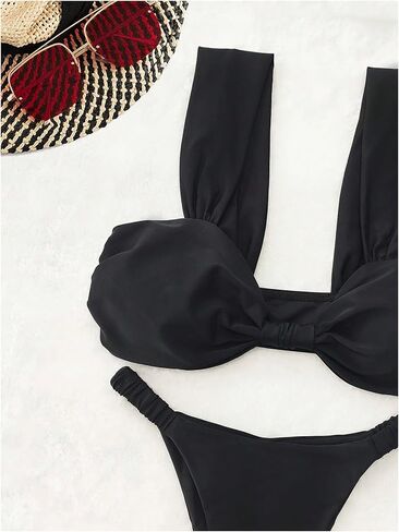 SOLY HUX Women's Swimsuits Two Piece Bikini Set Beach Vacation Outfits High Cut Bathing Suit in Saudi Arabia