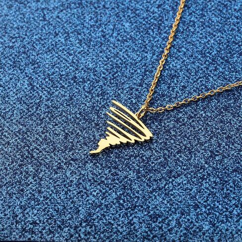 WUSUANED Funny Hurricane Necklace Storm Tornado Chaser Jewelry Hurricane Gift Meteorology Gift in Kuwait
