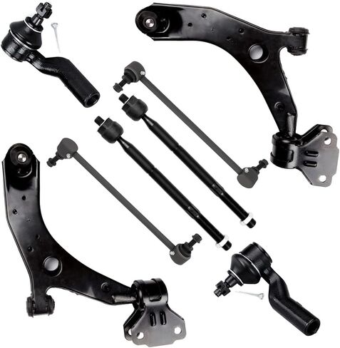SCITOO 8pcs Front Suspension Kit Lower Control Arm with Ball Joint fit 2010-2013 for Mazda 3 Inner Outer Tie Rod End Sway Bar Link in Saudi Arabia