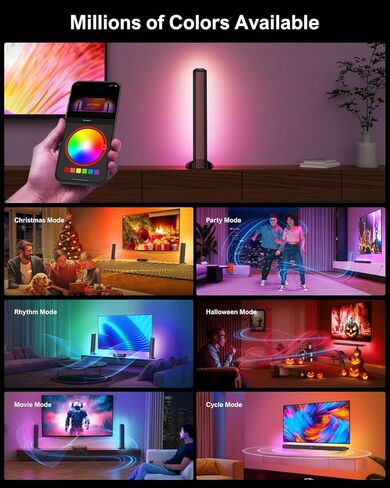 ULTIMEA 5.0ch Sound Bar for Smart TV, Soundbar with RGB Light for PC, Detachable Soundbar for TV with App Control, 180W Peak Power, Bluetooth 5.3 TV Soundbar, HDMI-ARC/Opt/AUX, Wall Mount, Apollo S70 in Kuwait