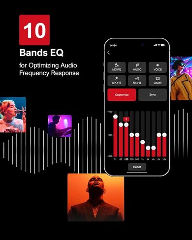 ULTIMEA 5.0ch Sound Bar for Smart TV, Soundbar with RGB Light for PC, Detachable Soundbar for TV with App Control, 180W Peak Power, Bluetooth 5.3 TV Soundbar, HDMI-ARC/Opt/AUX, Wall Mount, Apollo S70 in Kuwait