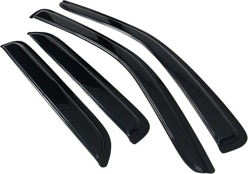 IKON MOTORSPORTS Window Visors Compatible with 2001-2012 Ford Escape, 2008-2011 Mazda Tribute, 2005-2011 Mercury Mariner, Sun Rain Guards Vent Smoke Slim Style 4Pcs in Saudi Arabia