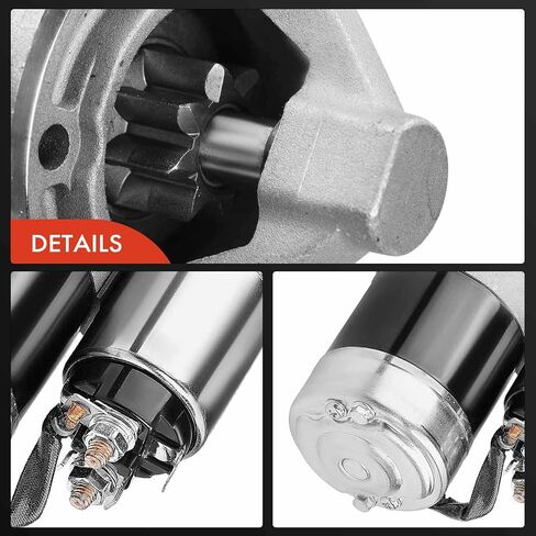 A-Premium Starter Motor متوافق مع Chrysler Sebring 2001-2005 ، Dodge Stratus 2001-2005 ، Mitsubishi Galant 1999-2003 ، Eclipse ، Outlander ، L4 2.4L ، 12V 1.4kW 8 Teath CW ، استبدل# MD356178 ، M1T84883 in Saudi Arabia