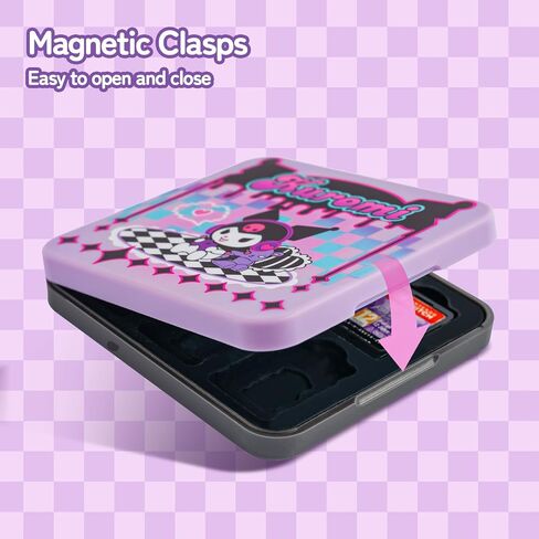 Kuitmor Game Card Case for Switch/OLED/Lite,Portable Switch Game Card Holder,Kawaii 12 Slots Cartridge Case for Switch Game Cards and TF Cards in Saudi Arabia