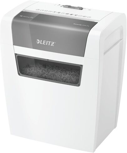 Leitz IQ Slim Paper Shredder ، 10 ورقة ، قطع متقاطعة ، 6 جالون سلة ، P4 Security ، Anti-Jam ، Home Office (170004) in Kuwait
