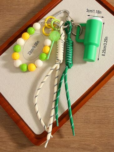 Mini Tumbler Keychain Cup Charm ، ملحق حقيبة مزخرفة للنساء وحقيبة اليد وسحر حقيبة الظهر in Kuwait