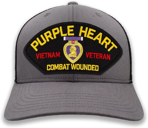 Purple Heart - Vietnam Veteran Combat Wounded Hat – Ball Cap or Trucker Hat in Saudi Arabia