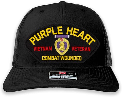 Purple Heart - Vietnam Veteran Combat Wounded Hat – Ball Cap or Trucker Hat in Saudi Arabia
