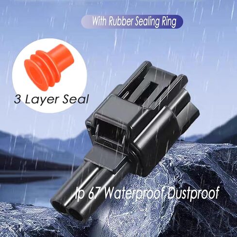 3 Pin Plug Connector Without Wire, Electrical Male Female Plug Connector, Quick Connect/Disconnect Socket, Suitable for Marine Boat Car Truck Motorcycle or Other Devices(3 pin black) in Kuwait