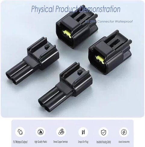 3 Pin Plug Connector Without Wire, Electrical Male Female Plug Connector, Quick Connect/Disconnect Socket, Suitable for Marine Boat Car Truck Motorcycle or Other Devices(3 pin black) in Kuwait