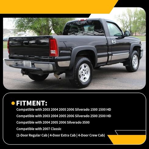 مجموعة أضواء الذيل متوافقة مع 2003 2004 2005 2006 Silverado 1500 2500 3500 Red Tube Leach Lave Lamps Driver & Passenger GM2800174 GM2801174 in Kuwait