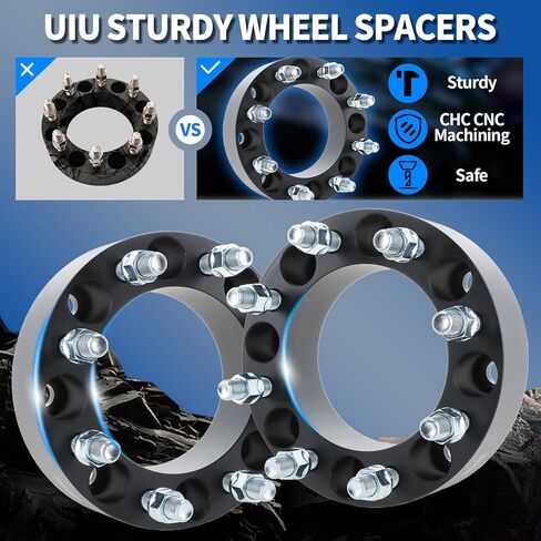 5x4.75 Wheel Spacers 5x4.75, 20mm Thick, 5 Lug Hub Centric Spacers Compatible with Corvette, Blazer, S10, Camaro, Firebird, Sonoma, Bravada, XLR, Jimmy, S10 Blazer, M12x1.5 Studs 70.3mm Hub Bore, 2Pcs in Saudi Arabia