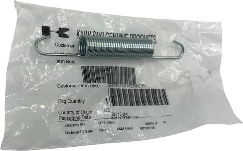 One Pack compatible with KAWASAKI GOVERNOR SPRING FS481V FS541V FS600V FX600V FR600V ENGINES 9D8 39129-0725 Contains One SPRING and a Funnel in Saudi Arabia