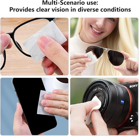 Anti-Fog Lens Wipes,100 Count, Quick-Clean Lens Cloths for Eyeglasses, Goggles, Screens, Portable Individually Wrapped Sheets, Pre-Moistened Cleaning Wipes for Eyeglasses in Saudi Arabia
