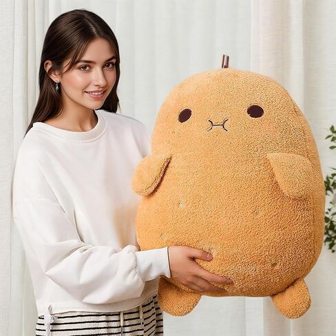 Cute Potato Plush Toy Kawaii Potato Stuffed Doll Soft Stuffed Food Potato Plushie Pillow Toys Doll Kids Gifts (20.8in) in Saudi Arabia