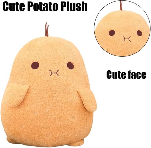 Cute Potato Plush Toy Kawaii Potato Stuffed Doll Soft Stuffed Food Potato Plushie Pillow Toys Doll Kids Gifts (20.8in) in Saudi Arabia