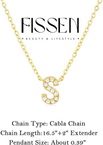 Initial Necklaces for Women, 14K Gold Plated Letter Necklace Dainty Gold Choker Necklaces for Women Trendy Name Necklace Personalized Gold Jewelry in Kuwait