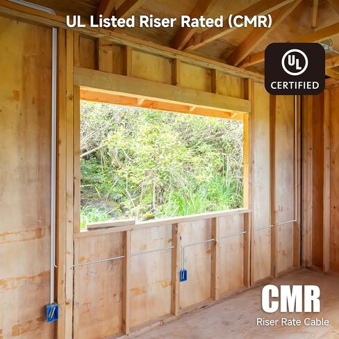 مسائل الكابلات [مدرجة في قائمة UL] كابل إيثرنت داخلي بسرعة 10 جيجابت في الثانية (CMR) 23AWG نحاسي عاري Cat6 بطول 500 قدم (مخزن كابل إيثرنت Cat 6، صندوق كابل إيثرنت، مجموعة كابل إيثرنت Cat 6) باللون الأزرق in Saudi Arabia