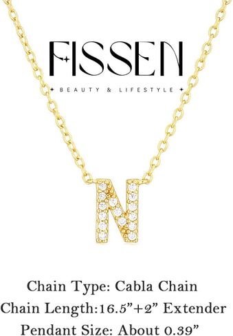 Initial Necklaces for Women, 14K Gold Plated Letter Necklace Dainty Gold Choker Necklaces for Women Trendy Name Necklace Personalized Gold Jewelry in Kuwait