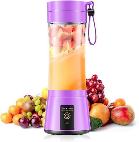 Portable Blender Personal Size Blender - Blender for Shakes and Smoothies, Mini Blender with 380Ml Travel Cup, Suit for Kitchen, Travel, Gym in Saudi Arabia