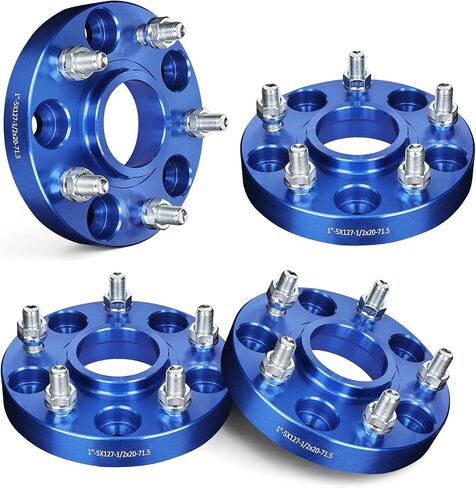 Evil Energy 5x5 فواصل العجلات 1.5 بوصة متوافقة مع Jeep 1999-2010 Grand Cherokee ، 5x127 مم Hubcentric مع Lip 5 Lugs 71.5 مم Bore 1/2x20 ترصيع الأسود in Saudi Arabia