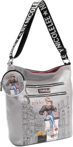 Nicole Lee NIKKY Urban Coffee Dream Shoulder Bag, Vegan Leather in Saudi Arabia