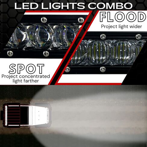 Extreme LED 30 inch Single Row White Combo Beam LED Light Bar -150 Watts Waterproof Slim Low Profile Spot Flood for Bumpers - for Trucks SUV ATV UTV Trailer Boats in Saudi Arabia