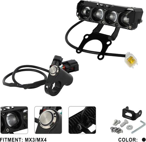 Headlight LED Light Bar Headlamp with On/Off Switch + Mount Bracket for Talaria Sting MX3/R MX4 MX5 PRO Electric Dirt Bike EBike in Saudi Arabia