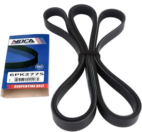 6pk2775 Serpentine Belt Fit 2006-2010 لـ Pontiac G6 ، 2007-2008 لـ Saturn Aura ، 2008-2009 Vue ، 2006-2011 لـ Chevrolet Impala ، 2006-2010 Malibu ، 2006-2007 Monte Carlo ، 2009 for Kia Borrego in Saudi Arabia
