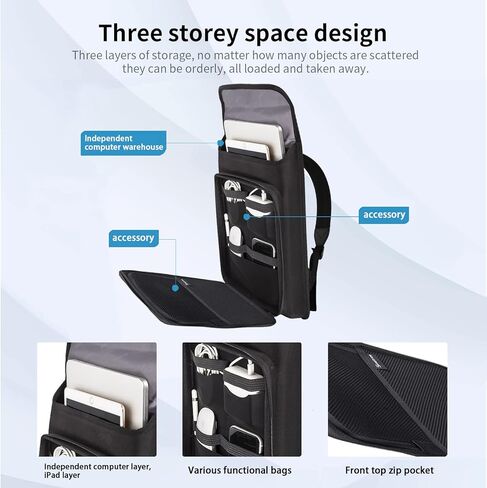 Smatree Upgrade Hard Travel Laptop Backpack for Asus rog Zephyrus G16 2025/2024/2023 ، Rog Zephyrus M16/ROG Flow X16 ، Galaxy Book5/4/3 Pro/Pro 360 ، Galaxy Book4 Edge/Book4 ultra in Saudi Arabia