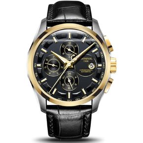 MASTOP Mens Switzerland Automatic Mechanical Watches Leather Men Waterproof Sapphire Watch in Kuwait