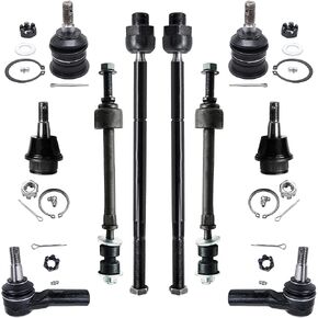 Detroit Axle - 4WD Front Sundension Kit لعام 2006 2007 2008 Dodge RAM 1500 [5 LUG] 4 مفاصل الكرة العلوية والسفلية 4 روابط داخلية وربطة خارجي 2 روابط SWAY SWAY in Kuwait
