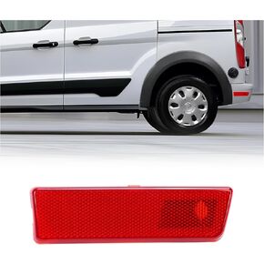 HECASA Rear Side Marker Light Compatible with 2010-2013 Ford Transit Connect XL XLT Premium Replacement for 9T1Z15A201A Marker Lamp Red Lens - Driver Side in Saudi Arabia
