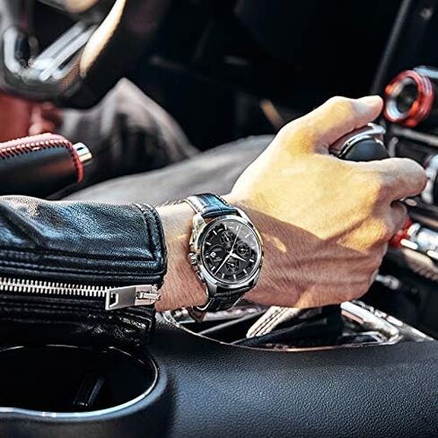 MASTOP Mens Switzerland Automatic Mechanical Watches Leather Men Waterproof Sapphire Watch in Saudi Arabia